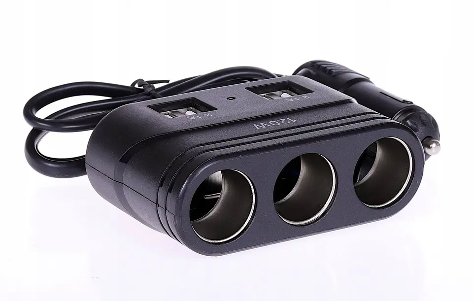 Adaptador Splitter Multienchufe con 3 Tomas de Corriente tipo 6