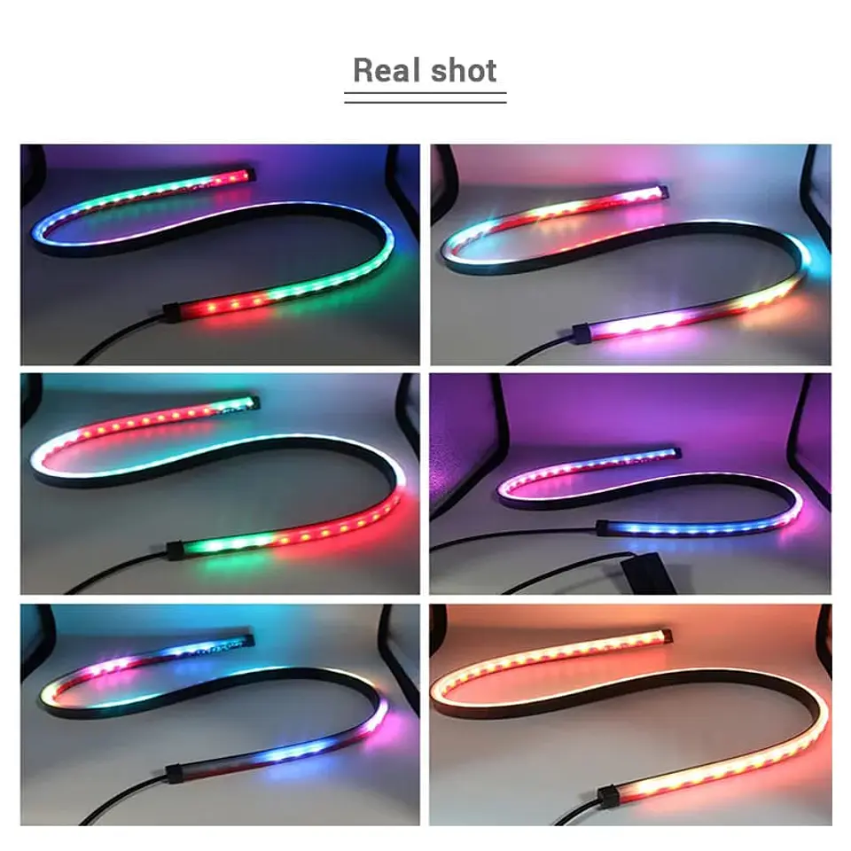 Tira de luz led de freno 90cm RGB para Luneta trasera 6 funciones 8