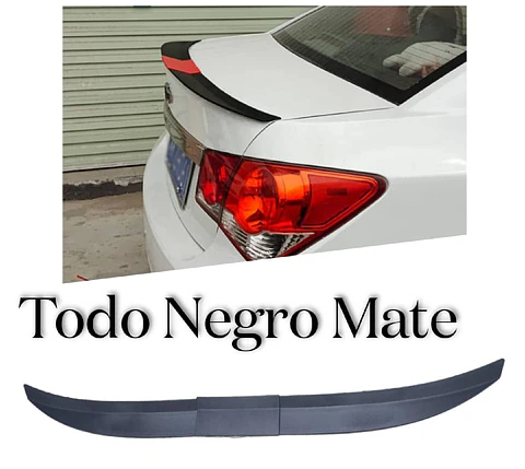 Lip Alerón maletero para autos plástico Negro Mate