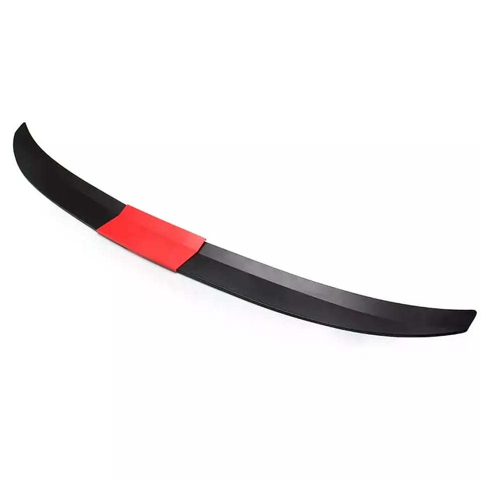 Lip Alerón maletero tunning plástico - Negro Mate/Rojo 3