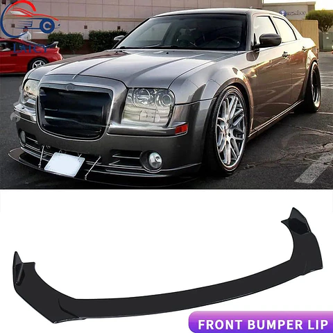 Lip Bumper - Faldón delantero Sencillo o SUV 3 piezas negro