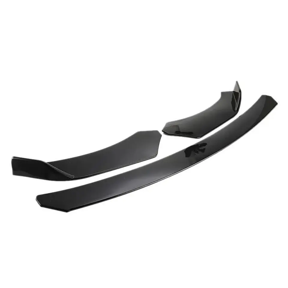 Lip Bumper - Faldón delantero Sencillo o SUV 3 piezas negro 3