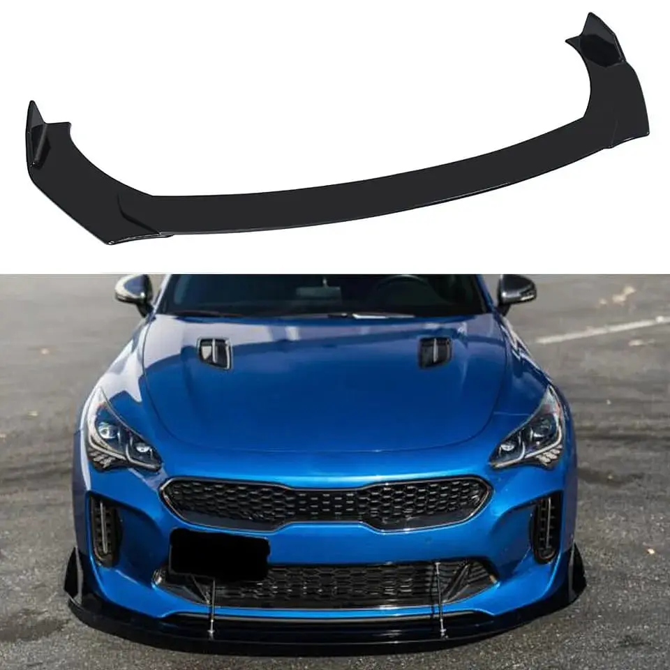 Lip Bumper - Faldón delantero Sencillo o SUV 3 piezas negro 6