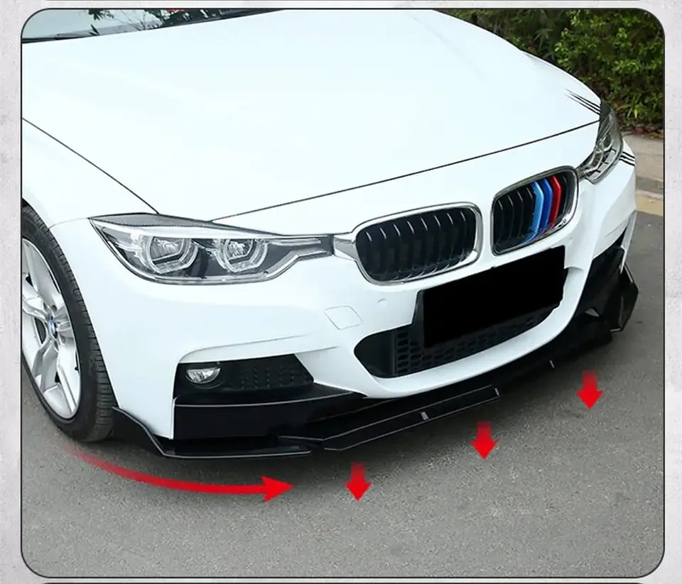 Lip Bumper - Faldón delantero o SUV 3 piezas negro brillante Gloss 5