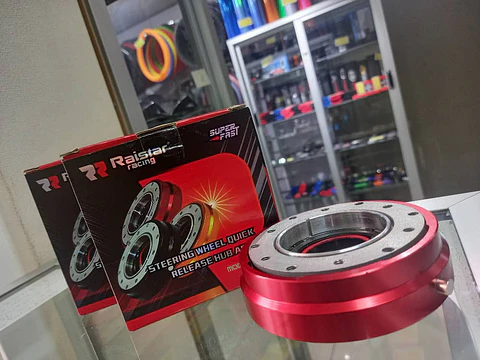 Masa desmontable slim volantes acero 90mm - Rojo