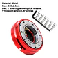 Masa desmontable slim volantes acero 90mm - Rojo - thumbnail 8