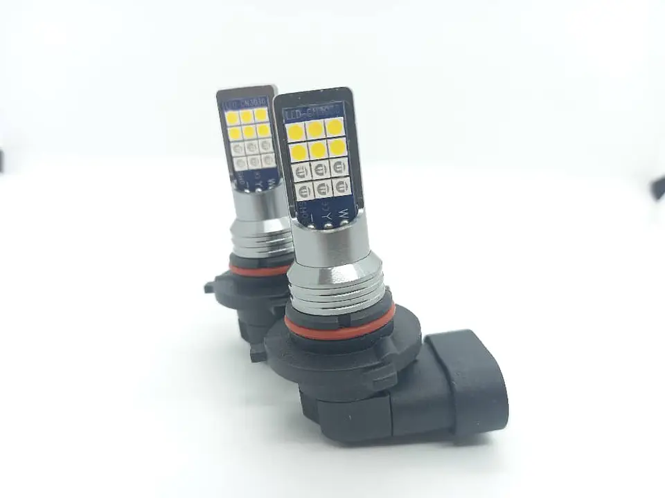 Par ampolletas LED bicolor 9005-9006 4800Lm 12V - Amarillo con Azul 7