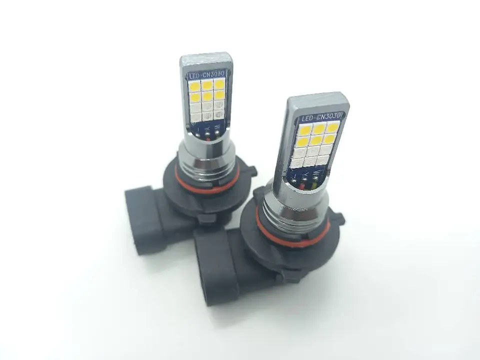 Par ampolletas LED bicolor 9005-9006 4800Lm 12V - Amarillo con Azul 9