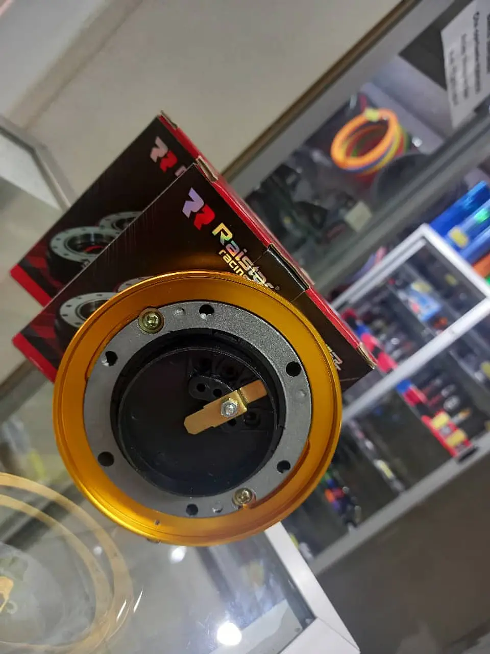 Masa desmontable slim volantes acero 90mm - Dorado 3