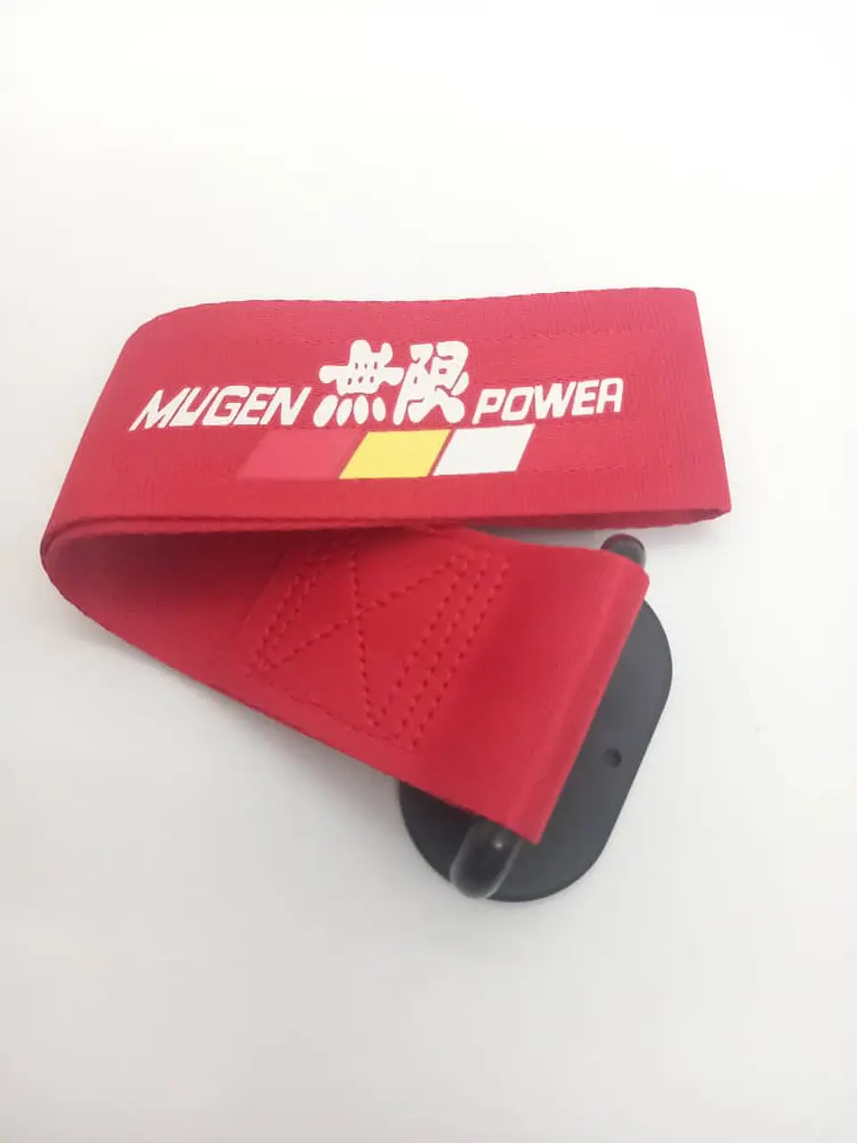 Cinta correa remolque pegado Mugen -Rojo 1