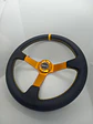 Volante deportivo universal Sparco 35cm liso - línea amarilla - Miniatura 9