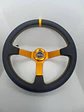 Volante deportivo universal Sparco 35cm liso - línea amarilla - Miniatura 10