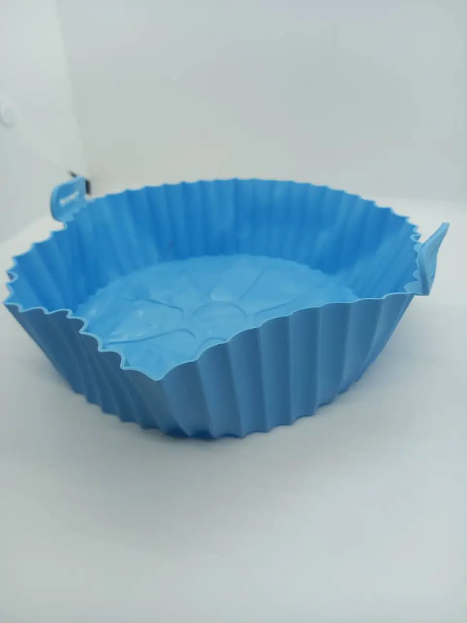 Cesta de silicona para freidora de aire, bandeja reutilizable celeste 5