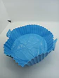 Cesta de silicona para freidora de aire, bandeja reutilizable celeste - Miniatura 6