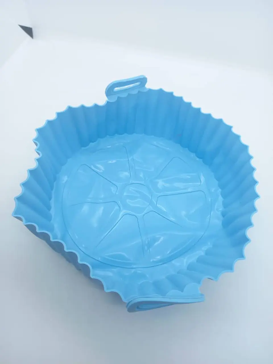 Cesta de silicona para freidora de aire, bandeja reutilizable celeste 7
