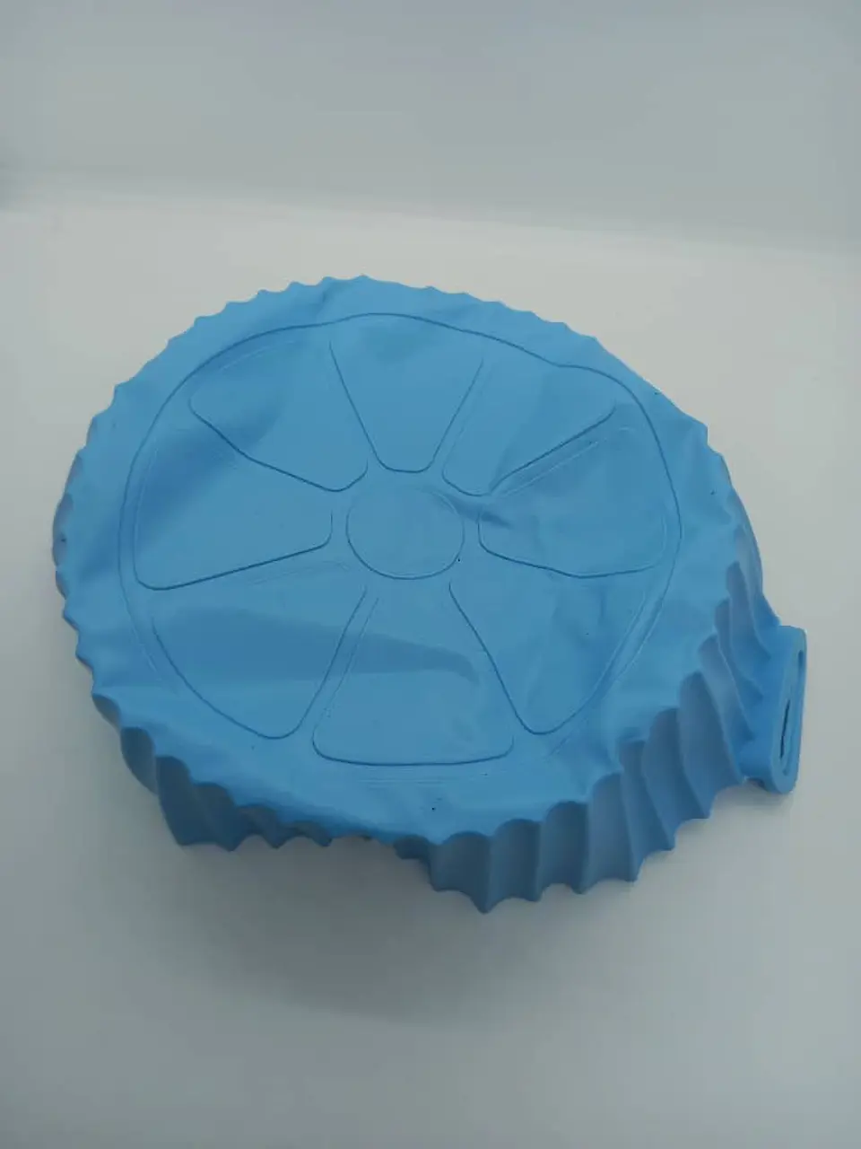 Cesta de silicona para freidora de aire, bandeja reutilizable celeste 8