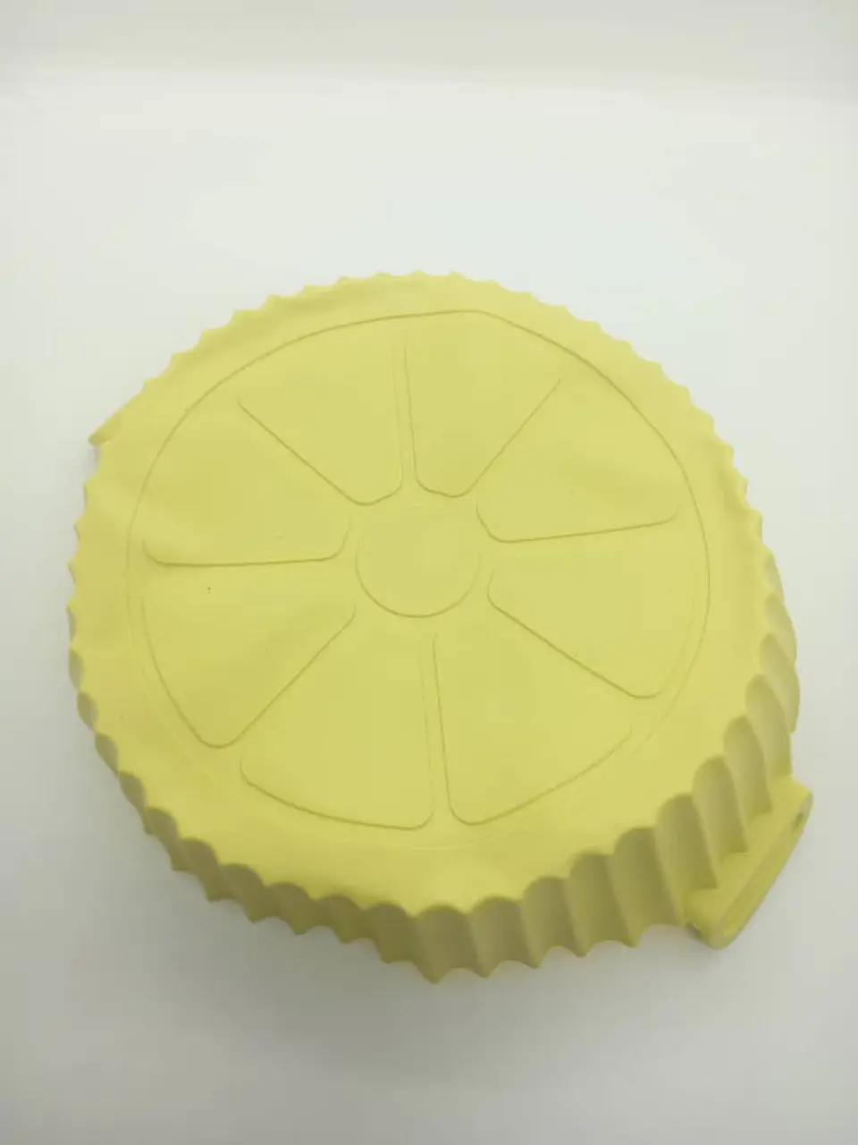 Cesta de silicona para freidora de aire, bandeja reutilizable amarillo 2