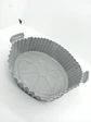Cesta de silicona para freidora de aire, bandeja reutilizable gris - thumbnail 4