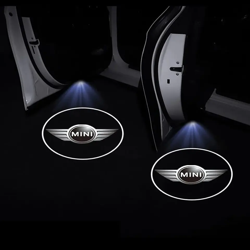 X2 luces LED cortesía puertas (a batería triple A) - MINI 7