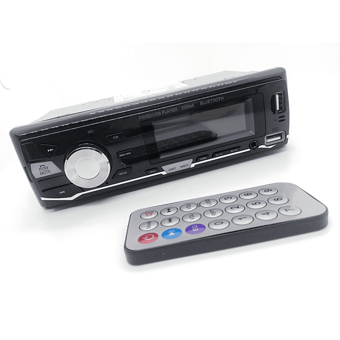 🔥OFERTA Radio reproductor 1 Din con Bluetooth, llamadas Bluetooth, MP3, USB, SD para autos 12v radio am/fm salidas 4x50w 18.8cmx5.8cm modelo 2225  3