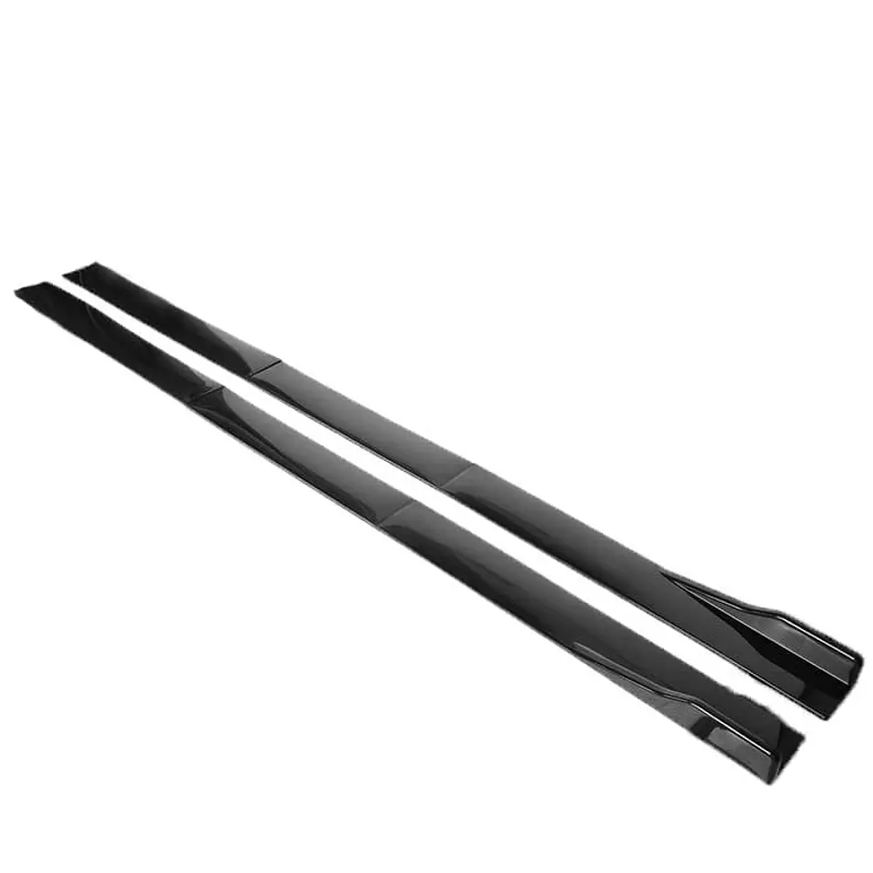 Faldon lateral 6 piezas Difusor universal para autos, negro brillante 3