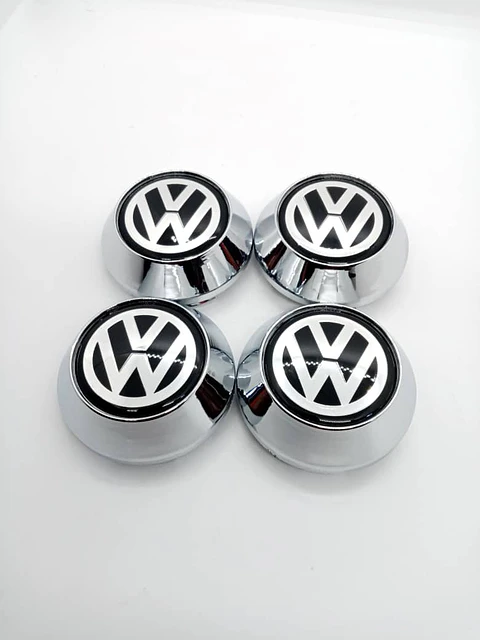 X4 Tapa centro de llantas de auto tunning conica marca Volkswagen