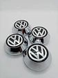 X4 Tapa centro de llantas de auto tunning conica marca Volkswagen - Miniatura 2