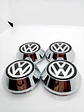 X4 Tapa centro de llantas de auto tunning conica marca Volkswagen - Miniatura 5