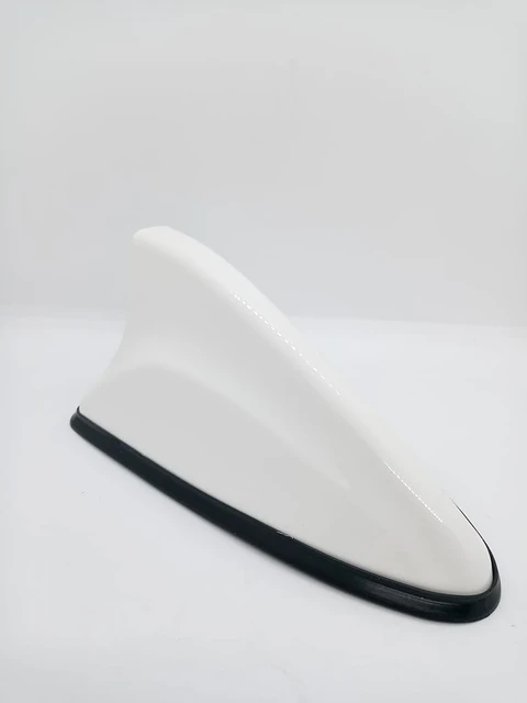 Antena aleta de tiburón Con Base Negra impermeable blanco