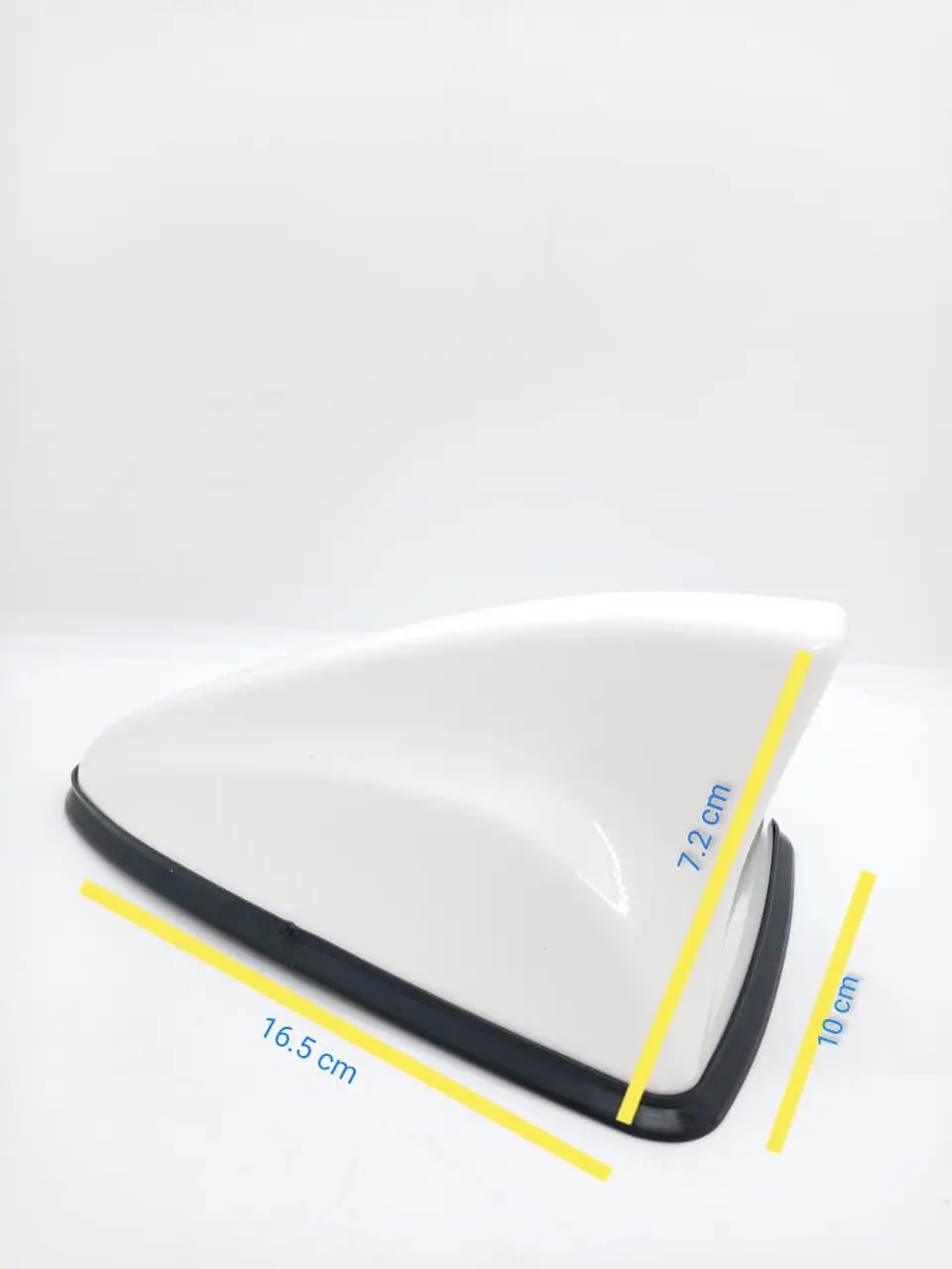 Antena aleta de tiburón Con Base Negra impermeable blanco 2