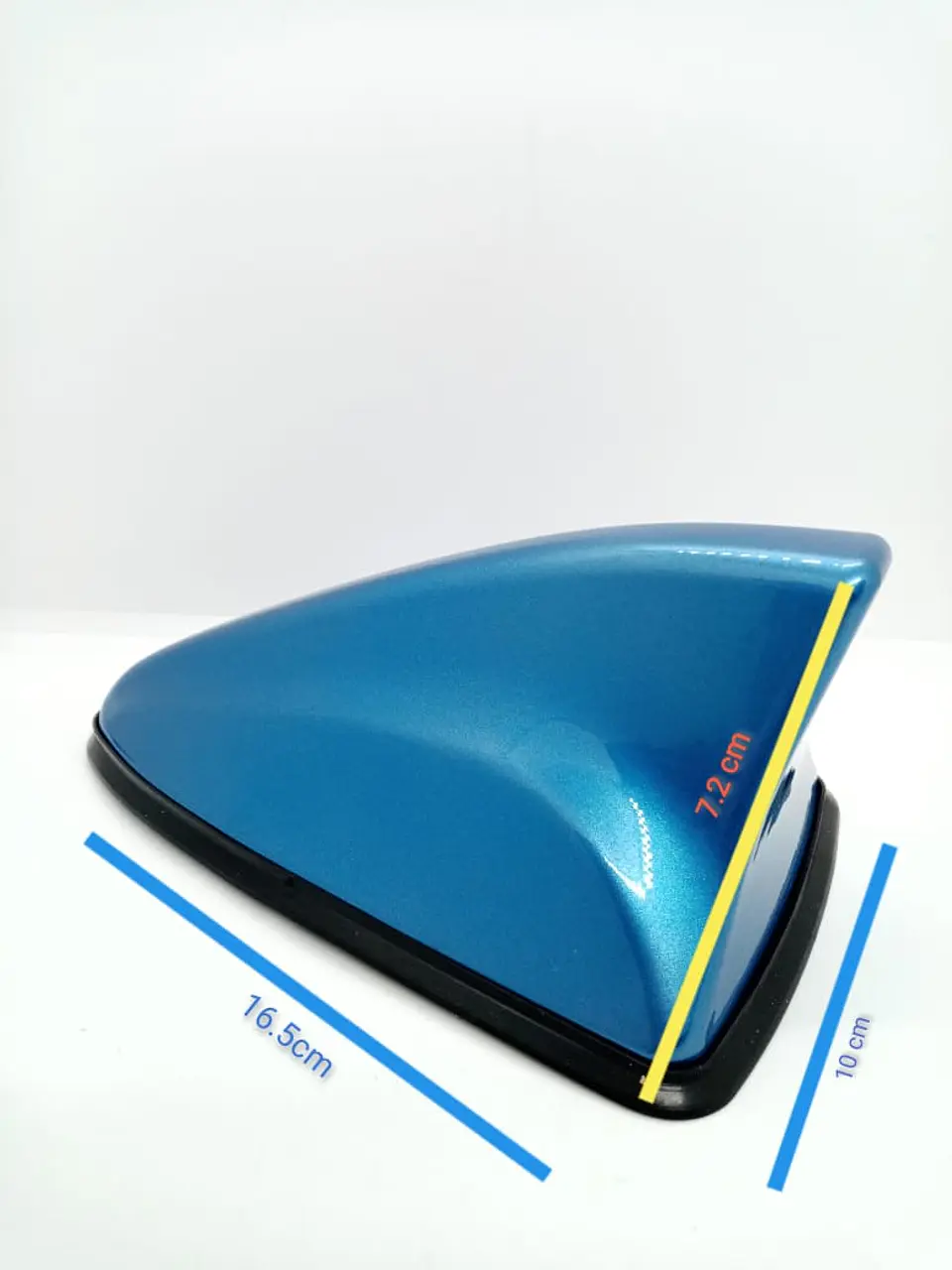 Antena aleta de tiburón Con Base Negra IMPERMEABLE azul 1