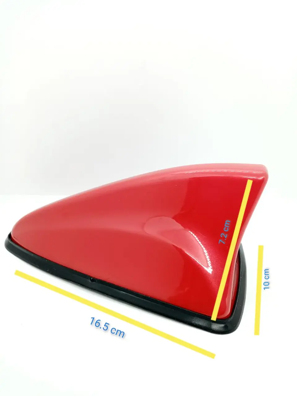 Antena aleta de tiburón Con Base NEGRA Impermeable ROJO 2