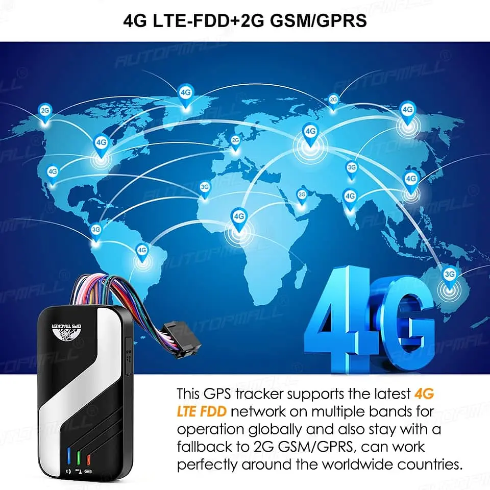 GPS Coban conexión 4G para autos control desde el celular 11