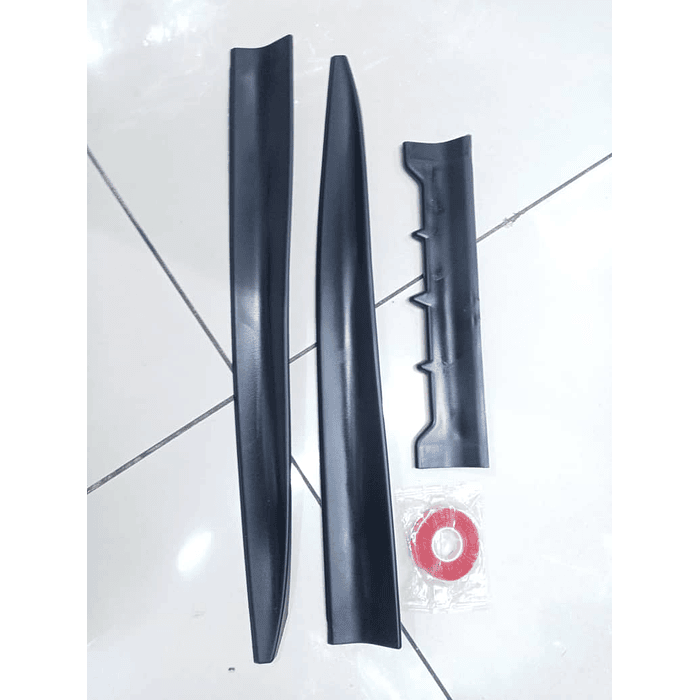 Alerón airfoil 2023, accesorios de autos universal de goma color negro con adhesivo cortable sin perforación accesorios de modificación medida 1.35cm 3