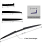 Alerón airfoil 2023, accesorios de autos universal de goma color - thumbnail 11