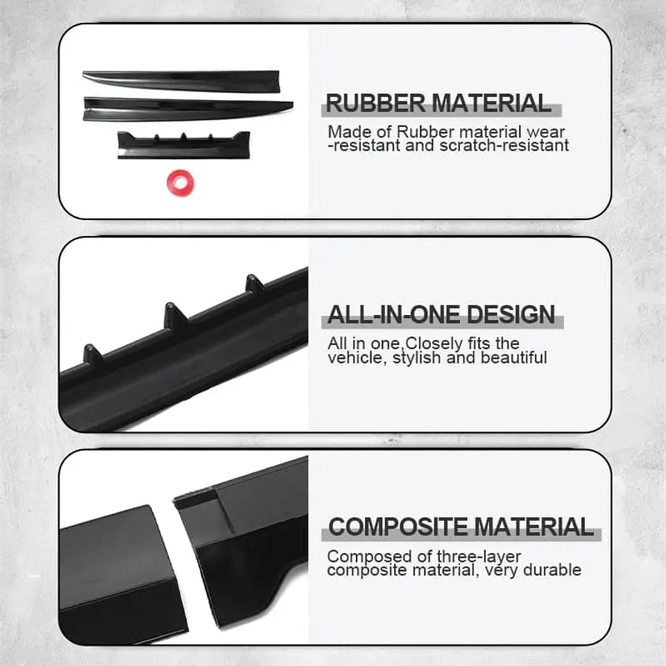 Alerón airfoil 2023, accesorios de autos universal de goma color 14