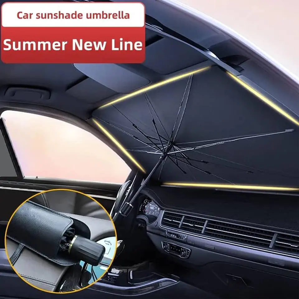 Parasol tipo paraguas para autos, sombrilla Protectora para el 3