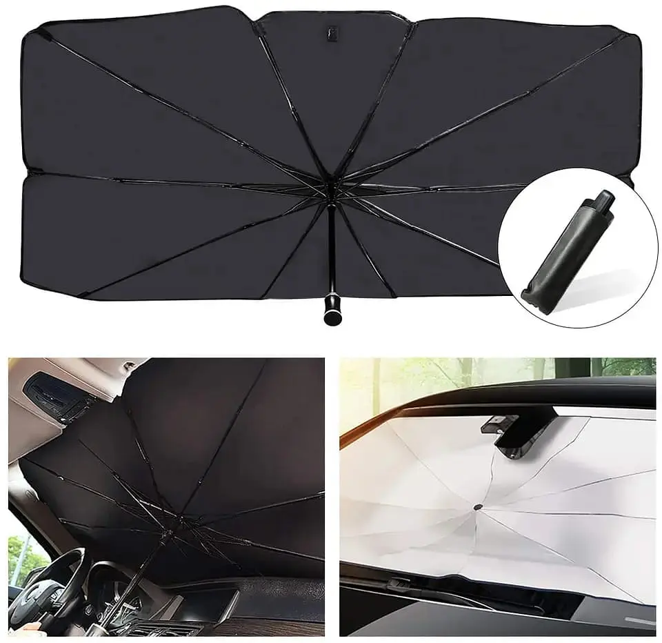 Parasol tipo paraguas para autos, sombrilla Protectora para el 11