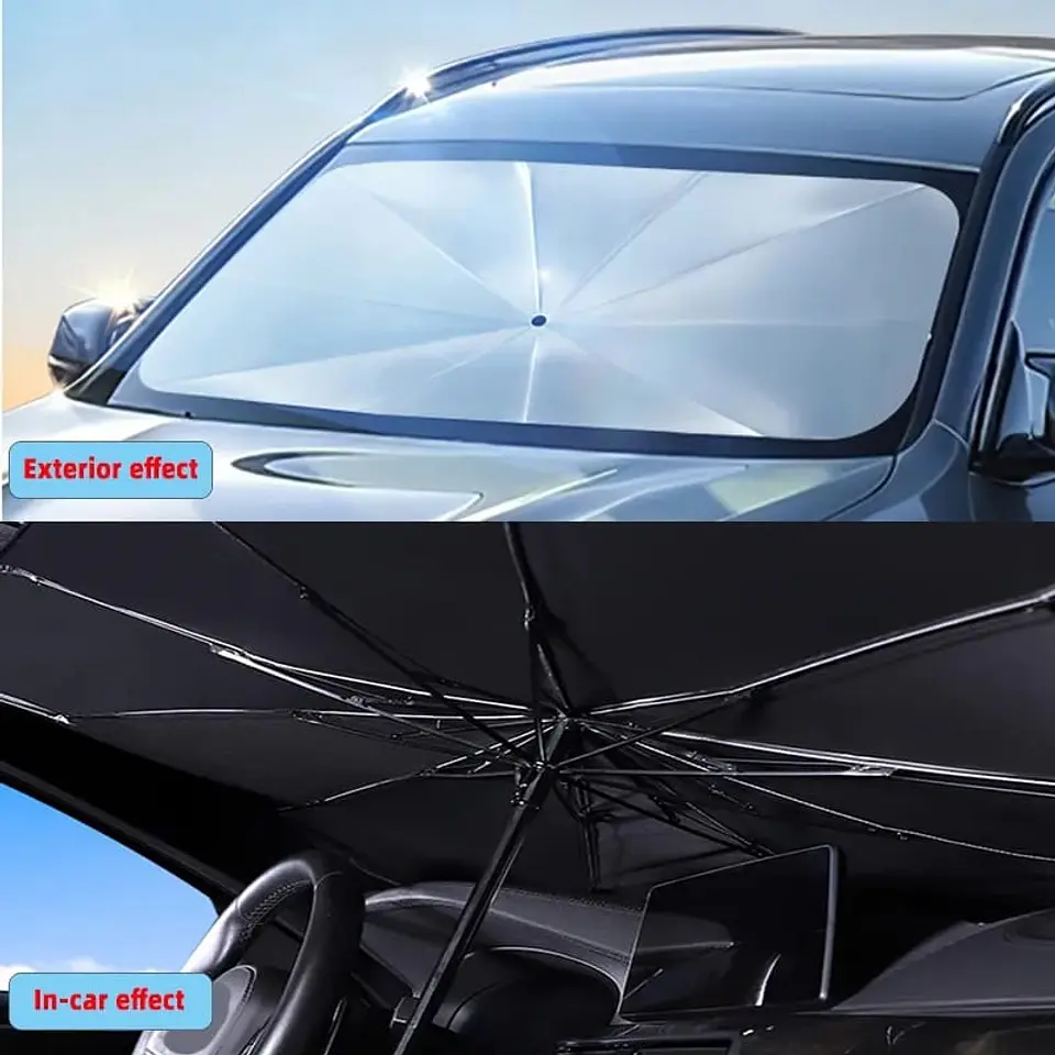 Parasol tipo paraguas para autos, sombrilla Protectora para el 13