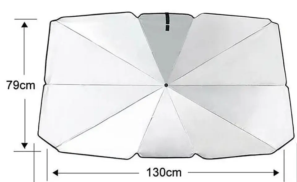Parasol tipo paraguas para autos, sombrilla Protectora para el 16