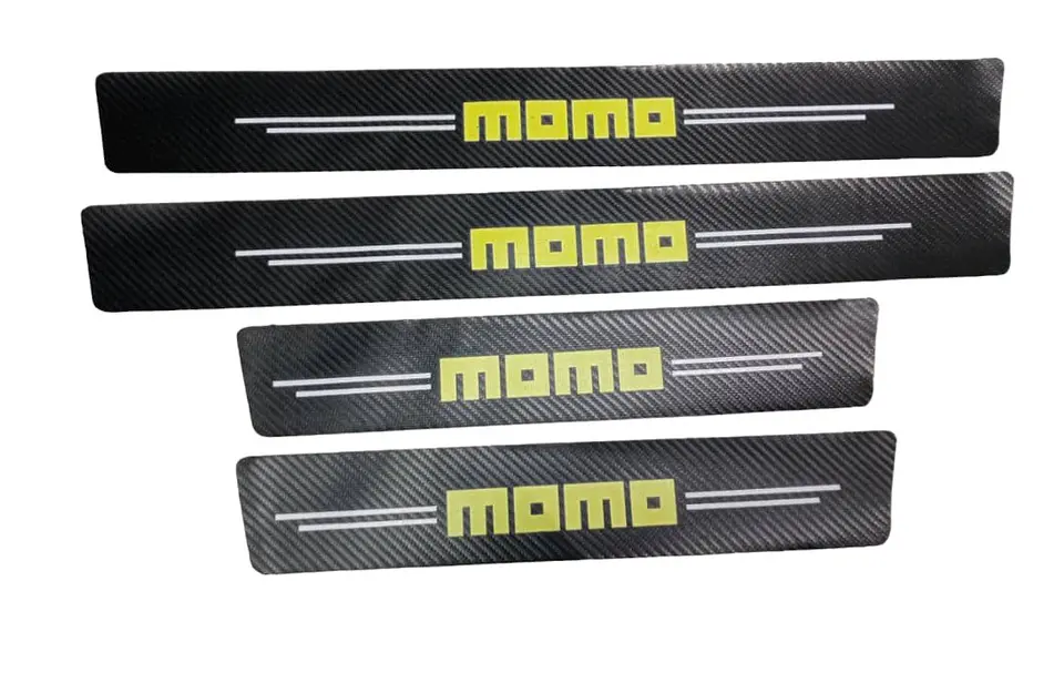 Cubre socalo/pisadera fibra carbono antiarañazos, 4pzs - Momo 2