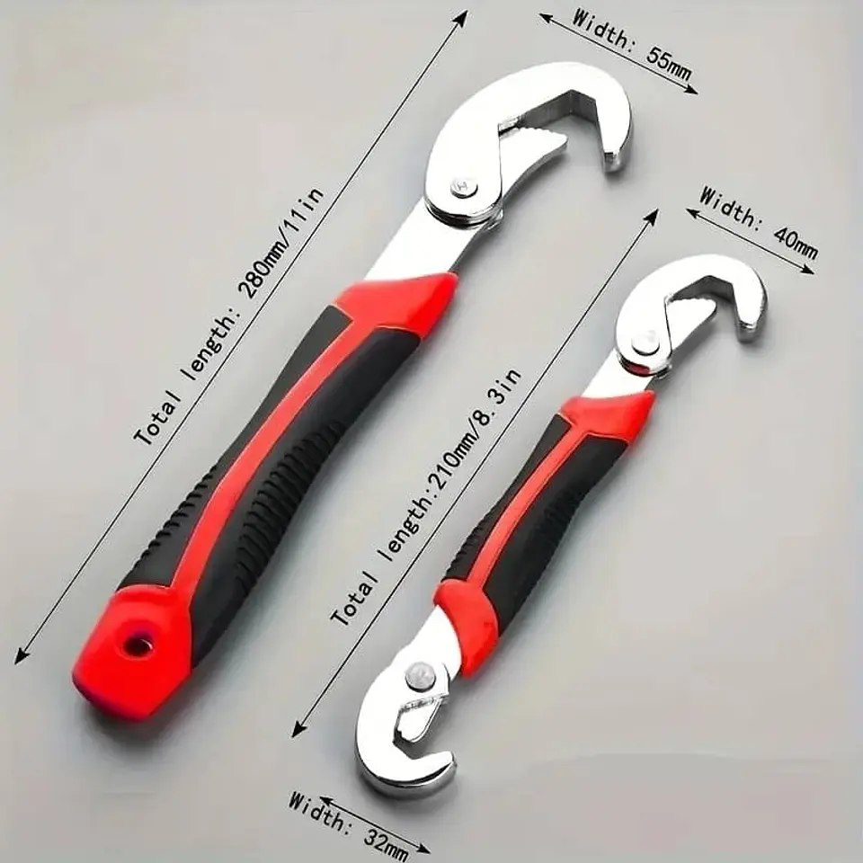X2 Llave inglesa universal ajustable, herramienta manual multifuncion 3