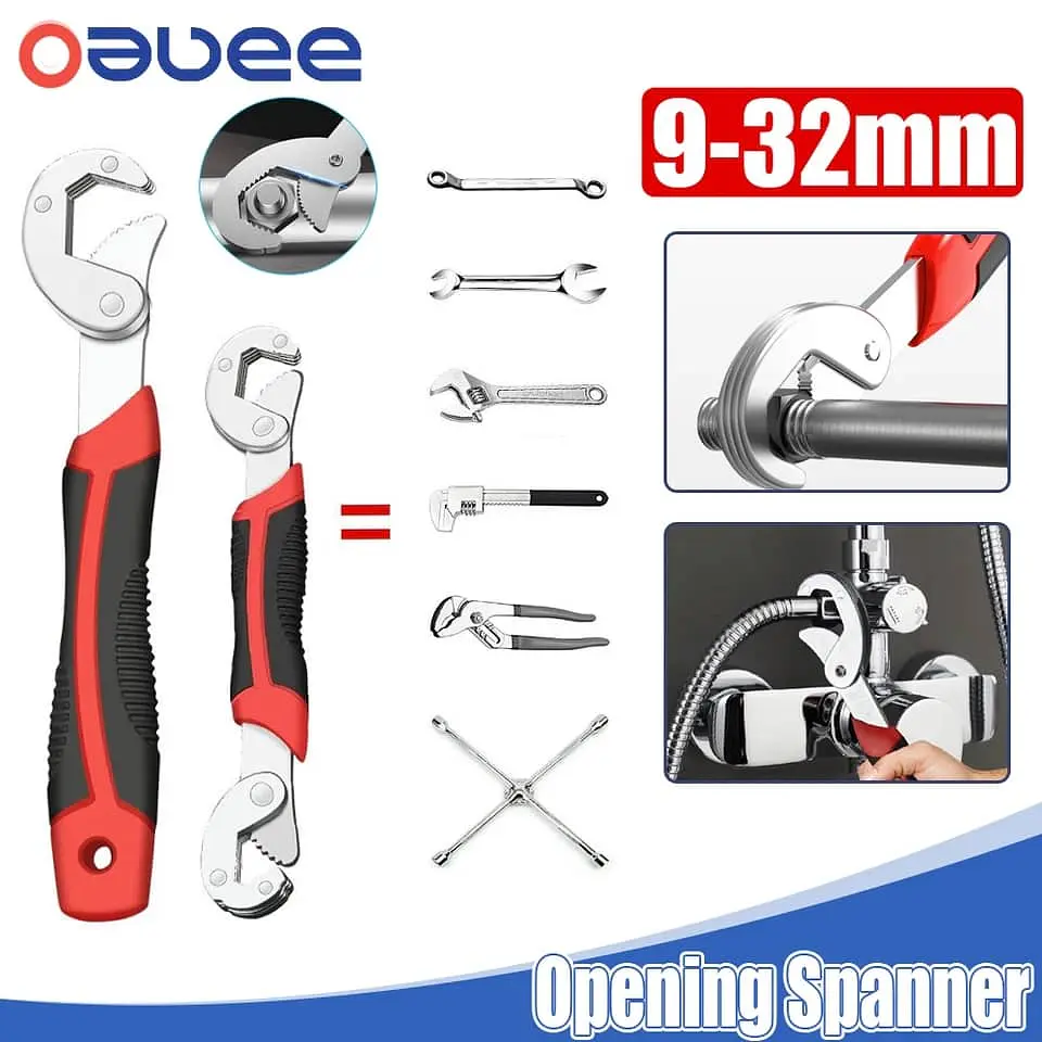 X2 Llave inglesa universal ajustable, herramienta manual multifuncion 7