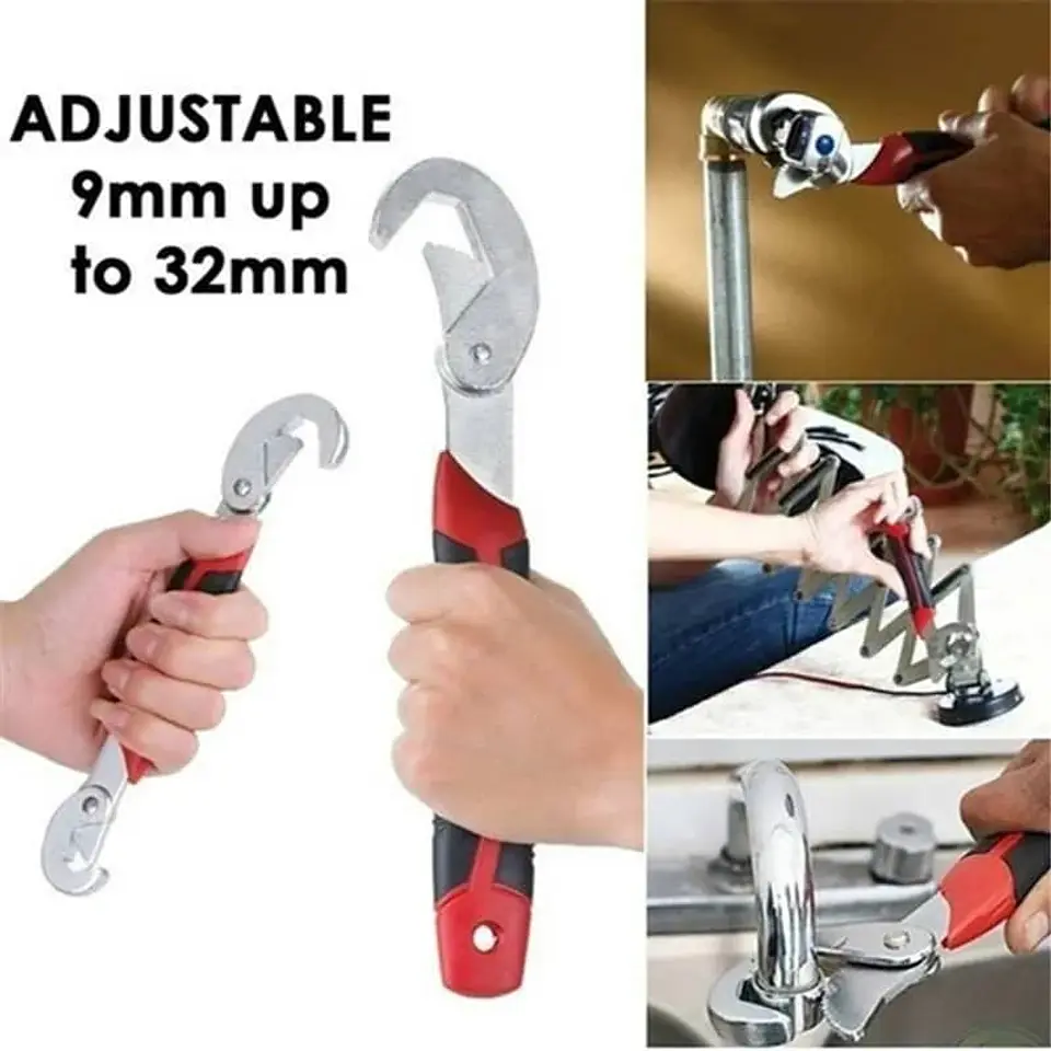 X2 Llave inglesa universal ajustable, herramienta manual multifuncion 18