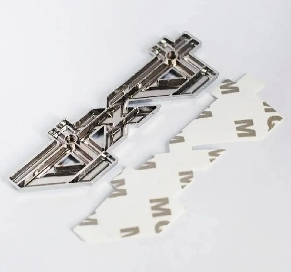 Pegatina emblema de Metal - 4x4 3D adhesiva para carrocería cromado 5