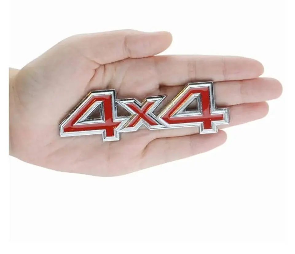 Pegatina emblema de Metal - 4x4 3D adhesiva para carrocería cromado 6