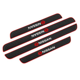 X4 Goma Pisadera multifunción cubre socalos Nissan  protector para autos universal 2x 51.5 x4cm 2x37cm x4cm