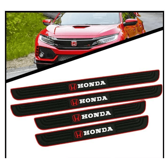 X4 Goma Pisadera multifunción cubre socalos Honda protector para autos universal 2x 51.5 x4cm 2x37cm x4cm 9