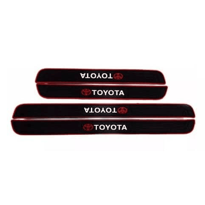 X4 Goma Pisadera multifunción cubre socalos Toyota protector para autos universal 2x 51.5 x4cm 2x37cm x4cm  8