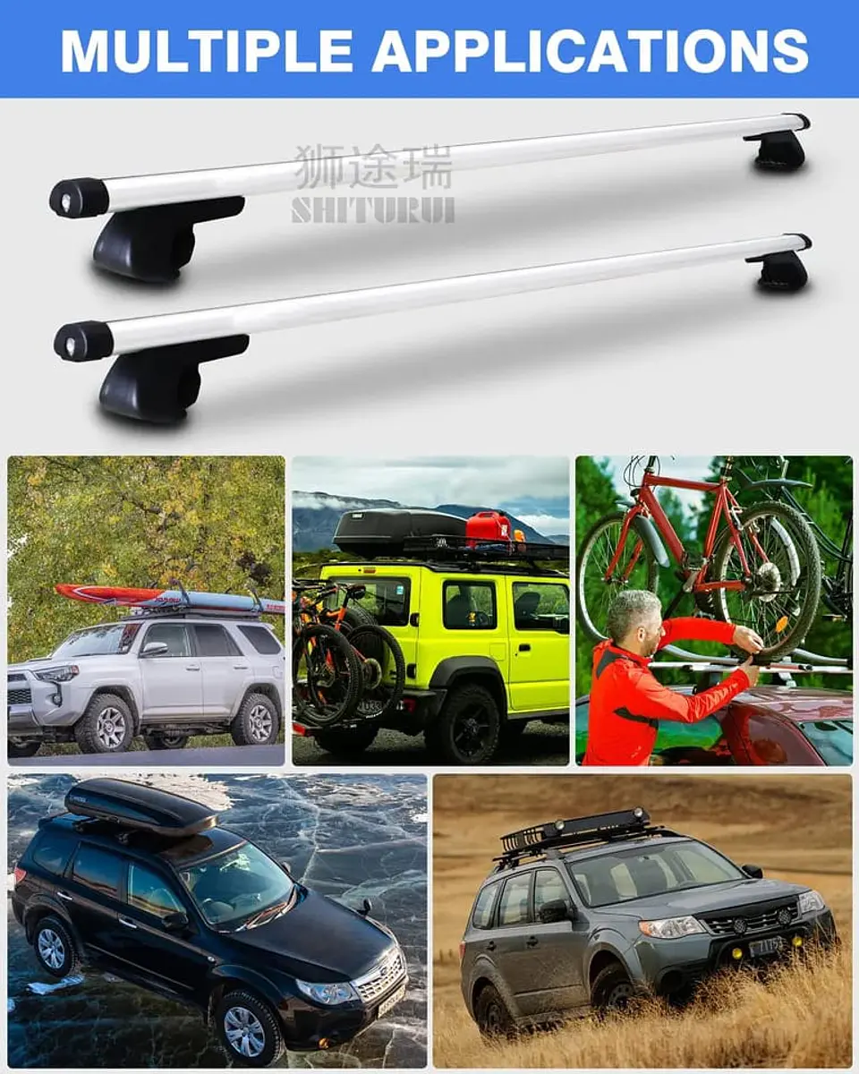 Barras porta equipaje para camionetas, SUV o Jeep que posean 5